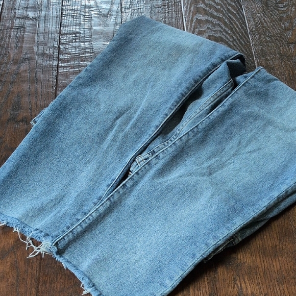 KUT FROM THE KLOTH I Reese Raw Edge Ankle Straight Leg Denim Blue Jeans, 10 - Picture 2 of 12